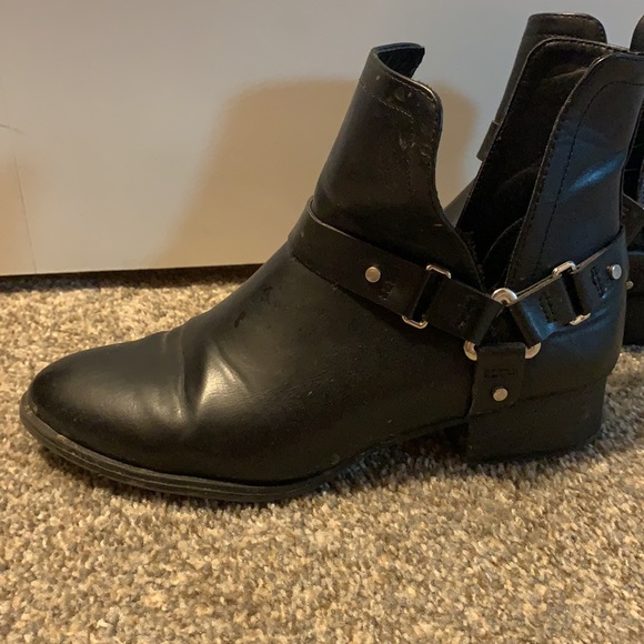 Black biker booties - Picture 3 of 6